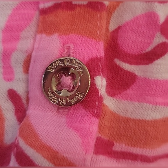 Lilly Pulitzer - Print ‘Pink Pout Mango Salsa’ Essie Style 
Tank | Sz Small - Picture 4 of 7